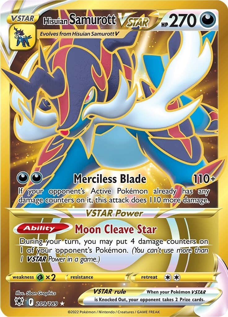 Image for Hisuian Samurott VSTAR (Secret) (209) (209/189) (SWSH10) - Pokemon