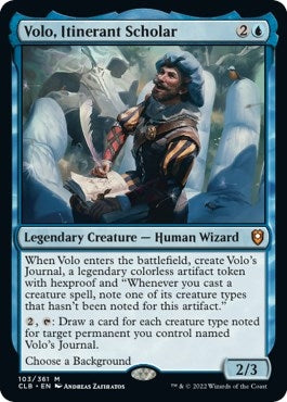 Image for Volo, Itinerant Scholar (103) (CLB) - Magic: The Gathering