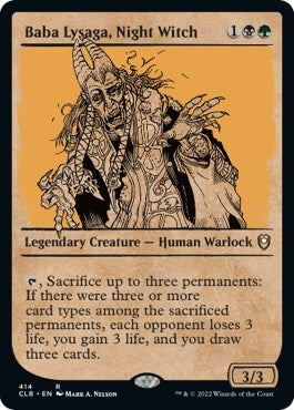 Image for Baba Lysaga, Night Witch (Showcase) (414) - Magic: The Gathering