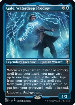 Image for Gale, Waterdeep Prodigy (Foil Etched) (485) - Magic: The Gathering