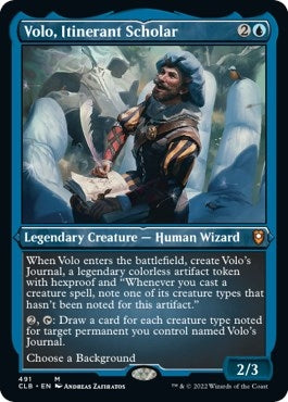 Image for Volo, Itinerant Scholar (Foil Etched) (491) - Magic: The Gathering
