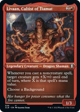 Image for Livaan, Cultist of Tiamat (Foil Etched) (508) - Magic: The Gathering