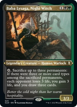 Image for Baba Lysaga, Night Witch (Foil Etched) (525) - Magic: The Gathering