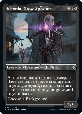 Image for Viconia, Drow Apostate (Foil Etched) (501) (CLB) - Magic: The Gathering
