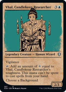 Image for Vhal, Candlekeep Researcher (Showcase) (387) - Magic: The Gathering