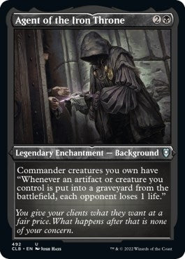 Image for Agent of the Iron Throne (Foil Etched) (492) (CLB) - Magic: The Gathering