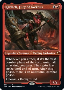 Image for Karlach, Fury of Avernus (Foil Etched) (507) (CLB) - Magic: The Gathering