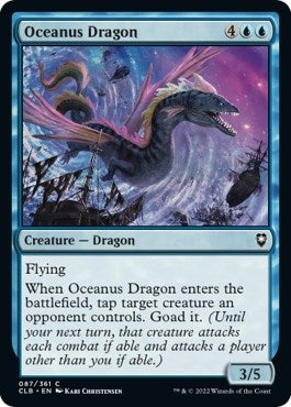 Image for Oceanus Dragon (87) (CLB) - Magic: The Gathering
