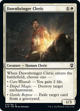 Image for Dawnbringer Cleric (15) (CLB) - Magic: The Gathering