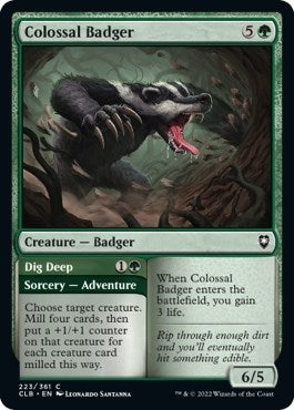 Image for Colossal Badger (223) (CLB) - Magic: The Gathering