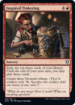Image for Inspired Tinkering (183) (CLB) - Magic: The Gathering