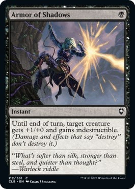Image for Armor of Shadows (112) - Magic: The Gathering