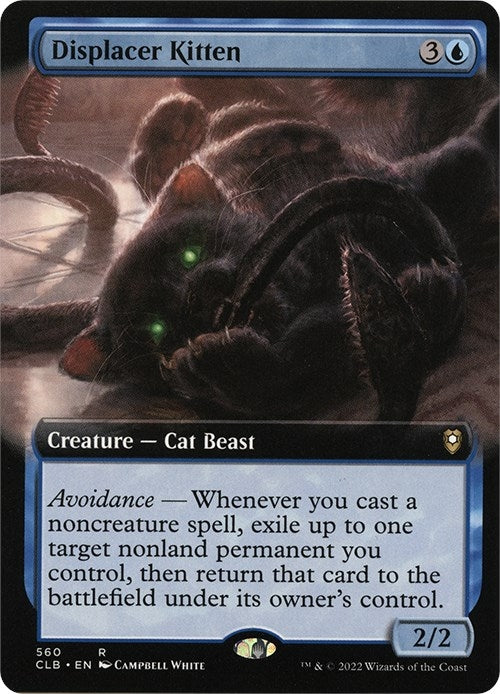 Image for Displacer Kitten (Extended Art) (560) - Magic: The Gathering