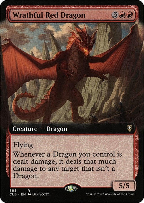 Image for Wrathful Red Dragon (Extended Art) (585) - Magic: The Gathering