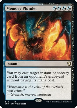 Image for Memory Plunder (849) (CLB) - Magic: The Gathering