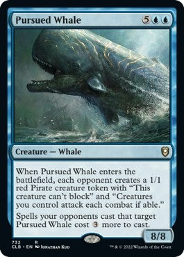 Image for Pursued Whale (732) (CLB) - Magic: The Gathering