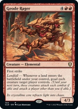 Image for Geode Rager (794) (CLB) - Magic: The Gathering