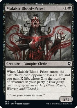 Image for Malakir Blood-Priest (760) (CLB) - Magic: The Gathering