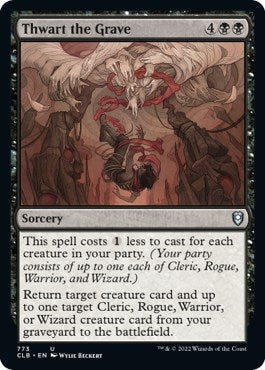 Image for Thwart the Grave (773) (CLB) - Magic: The Gathering