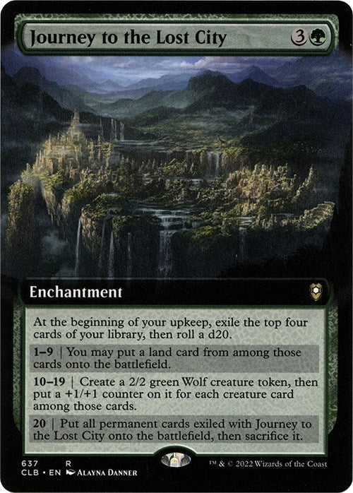 Image for Journey to the Lost City (Extended Art) (637) (CLB) - Magic: The Gathering