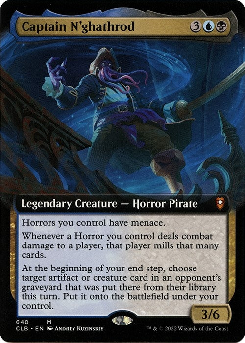 Image for Captain N'ghathrod (Extended Art) (640) (CLB) - Magic: The Gathering