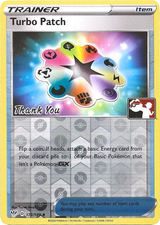 Image for Turbo Patch - 172/189 (Pokemon League) [Thank You] (172/189) (PR) - Pokemon