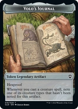 Image for Volo's Journal Token (18) - Magic: The Gathering