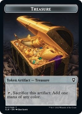 Image for Treasure // Skeleton Double-Sided Token (17 // 8) - Magic: The Gathering