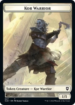 Image for Kor Warrior // Treasure Double-Sided Token (27 // 17) - Magic: The Gathering