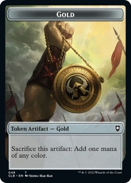 Image for Gold // Dragon Double-Sided Token (48 // 33) - Magic: The Gathering