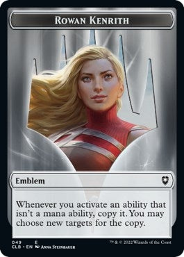 Image for Emblem - Rowan Kenrith // Copy Double-Sided Token (49 // 19) - Magic: The Gathering