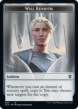 Image for Emblem - Will Kenrith // Copy Double-Sided Token (50 // 19) - Magic: The Gathering