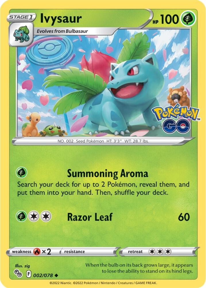 Image for Ivysaur (002/078) (PGO) - Pokemon