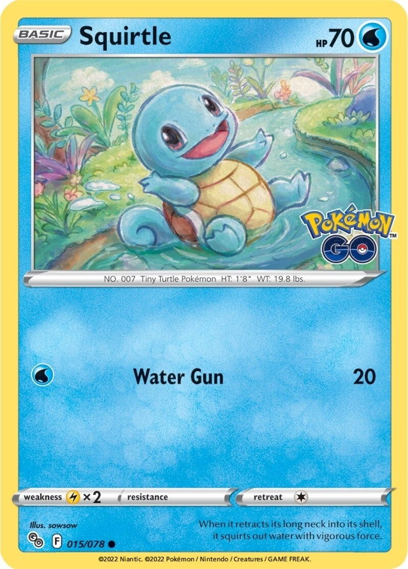 Image for Squirtle (015/078) (PGO) - Pokemon