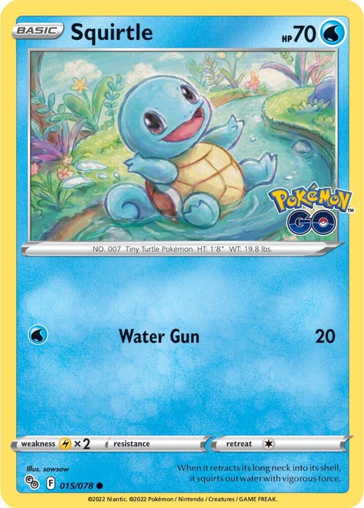 Image for Squirtle (015/078) (PGO) - Pokemon