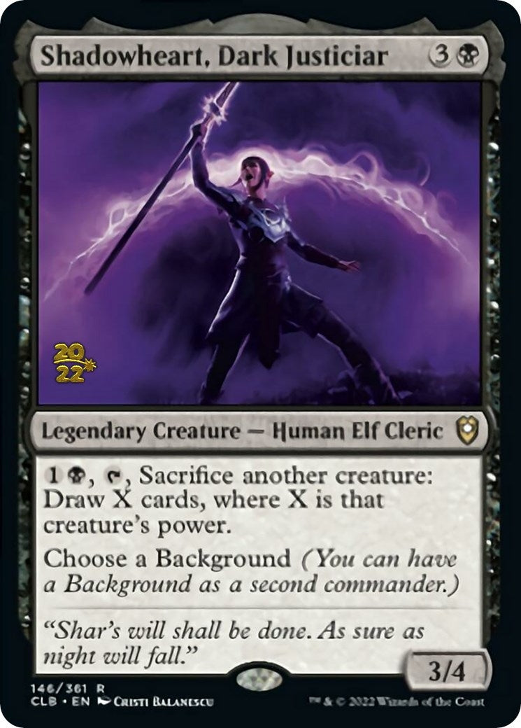 Image for Shadowheart, Dark Justiciar (146) - Magic: The Gathering