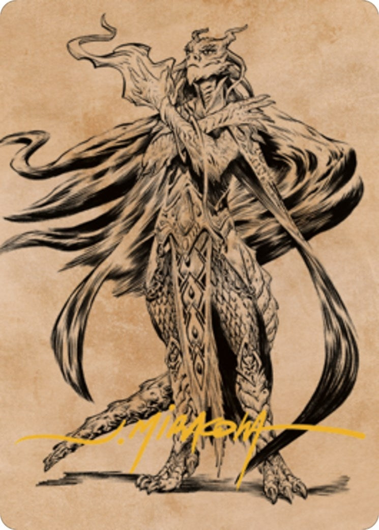 Image for Lozhan, Dragons' Legacy Art Card (Gold-Stamped Signature) (69) (ASCLB) - Magic: The Gathering