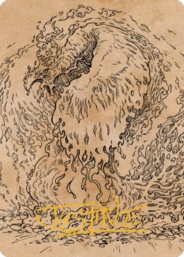 Image for Nemesis Phoenix Art Card (Gold-Stamped Signature) (56) - Magic: The Gathering