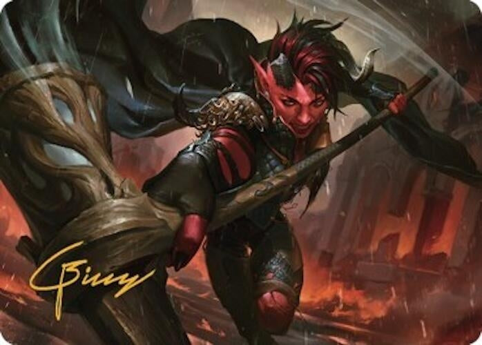 Image for Karlach, Fury of Avernus Art Card (34/81) (Gold-Stamped Signature) (34) (ASCLB) - Magic: The Gathering