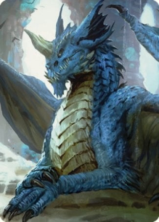 Image for Young Blue Dragon Art Card (27) (ASCLB) - Magic: The Gathering