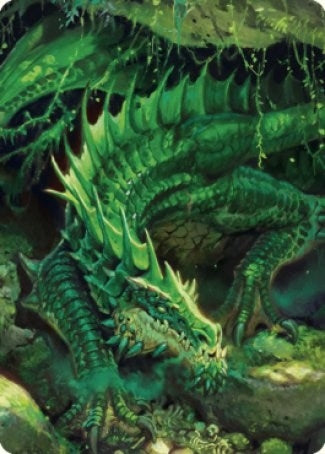 Image for Adult Green Dragon Art Card (1) (ASCLB) - Magic: The Gathering