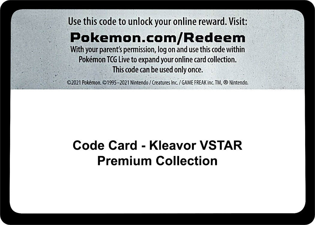Image for Code Card - Kleavor VSTAR Premium Collection (MCAP) - Pokemon