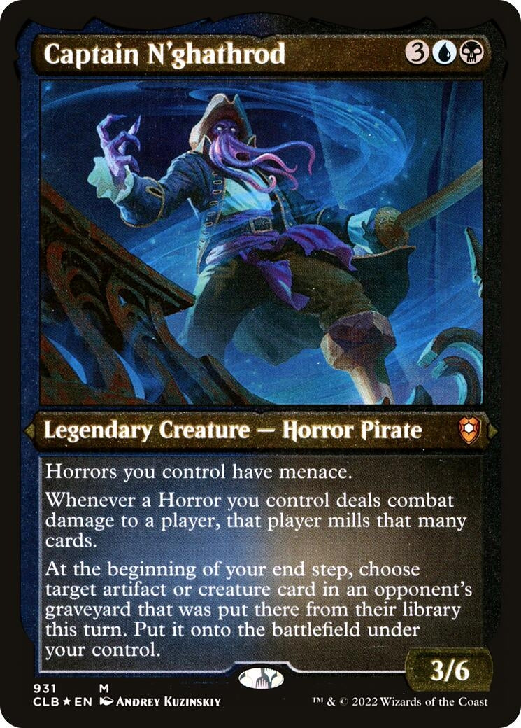 Image for Captain N'ghathrod (Display Commander) - Thick Stock (931) - Magic: The Gathering