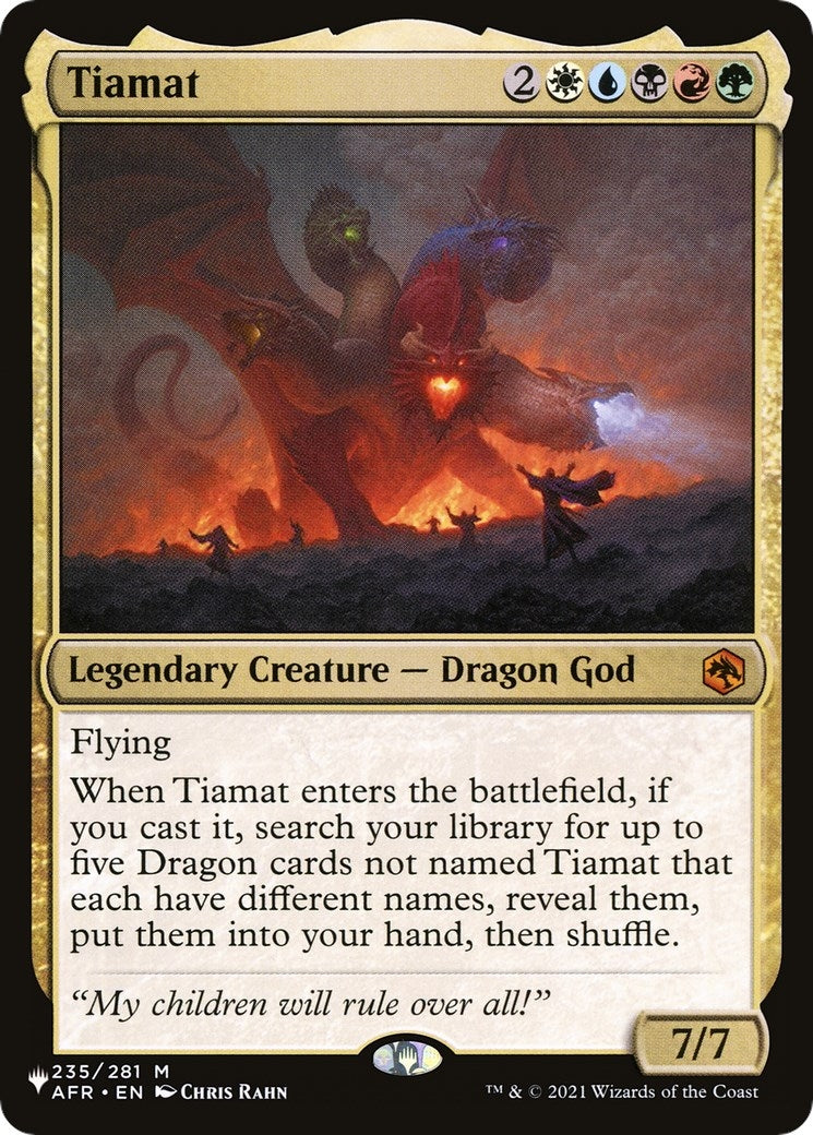 Image for Tiamat (235/281) - Magic: The Gathering