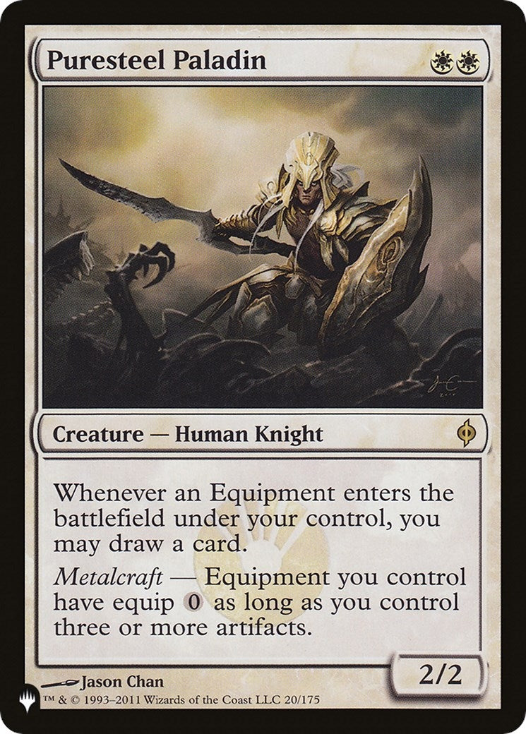 Image for Puresteel Paladin (20/175) (LIST) - Magic: The Gathering