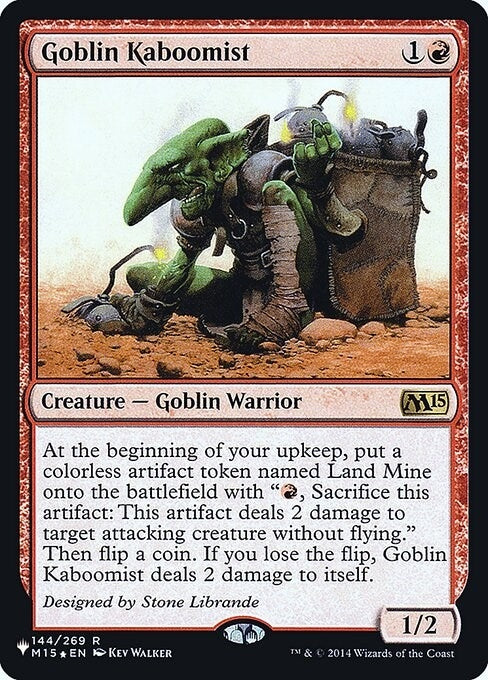 Image for Goblin Kaboomist (144) (LIST) - Magic: The Gathering