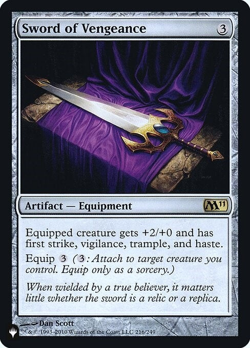 Image for Sword of Vengeance (216) - Magic: The Gathering