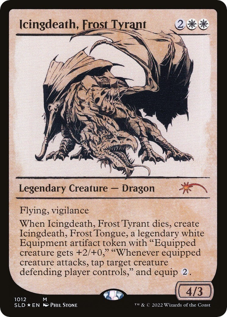 Image for Icingdeath, Frost Tyrant (Showcase) (1012) - Magic: The Gathering