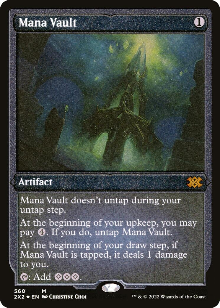 Image for Mana Vault (Foil Etched) (560) (2X2) - Magic: The Gathering