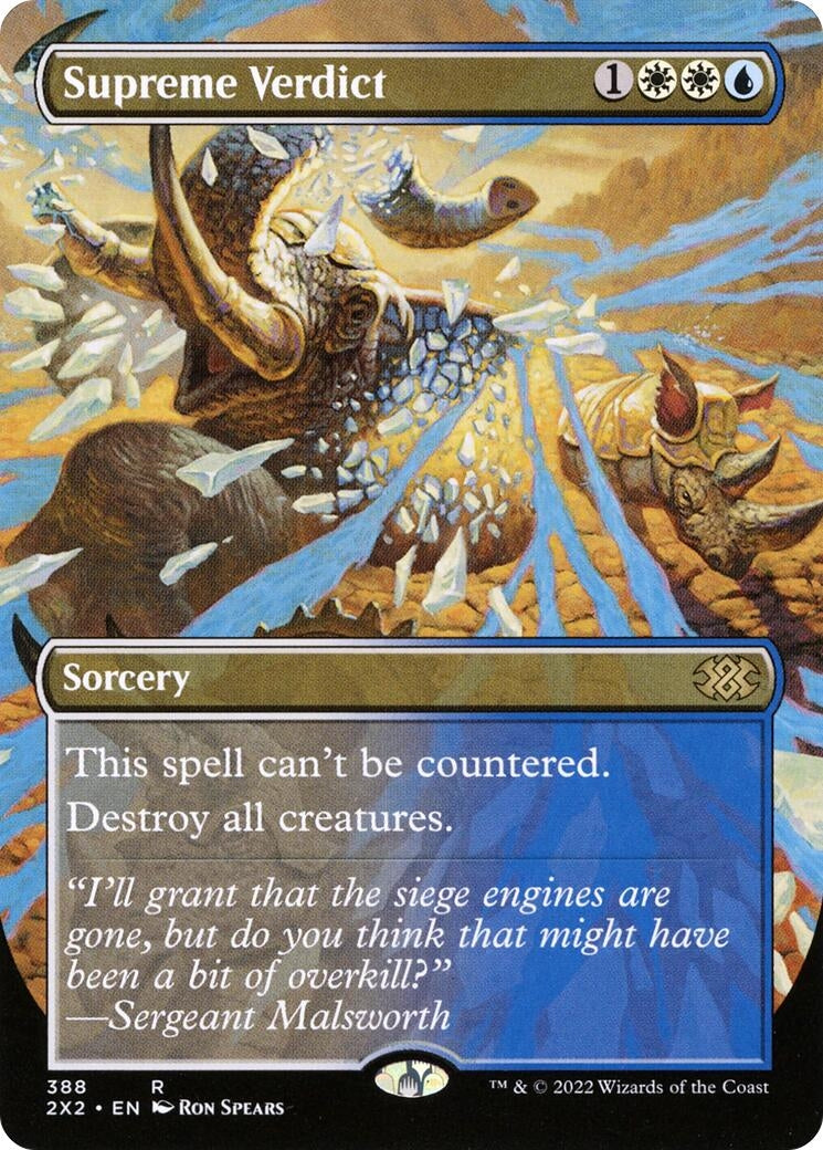 Image for Supreme Verdict (Borderless) (388) (2X2) - Magic: The Gathering